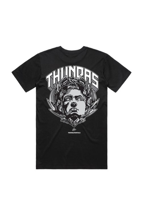 ZEUS THUNDA GOD BLACK TEE  by Thundamentals