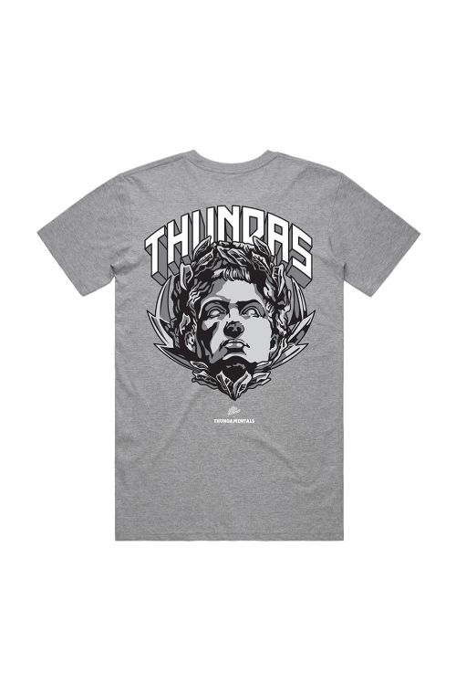 ZEUS THUNDA GOD GREY TEE  by Thundamentals