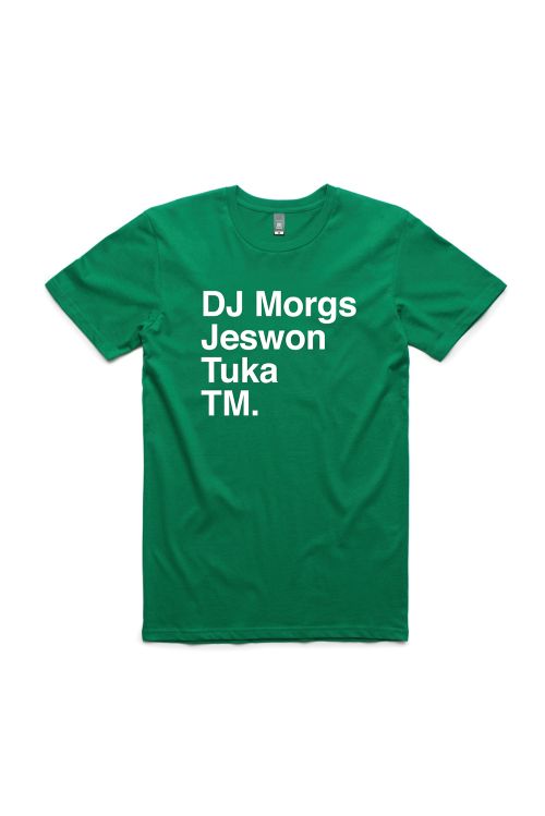 Names Green Tshirt by Thundamentals