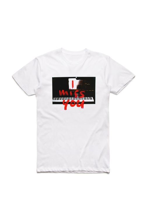 I Miss You White Tshirt by Thundamentals