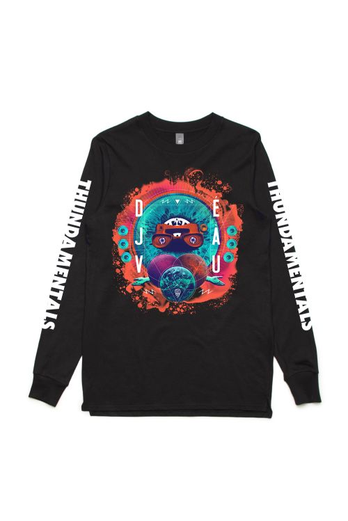 Deja Vu Black long sleeve  by Thundamentals