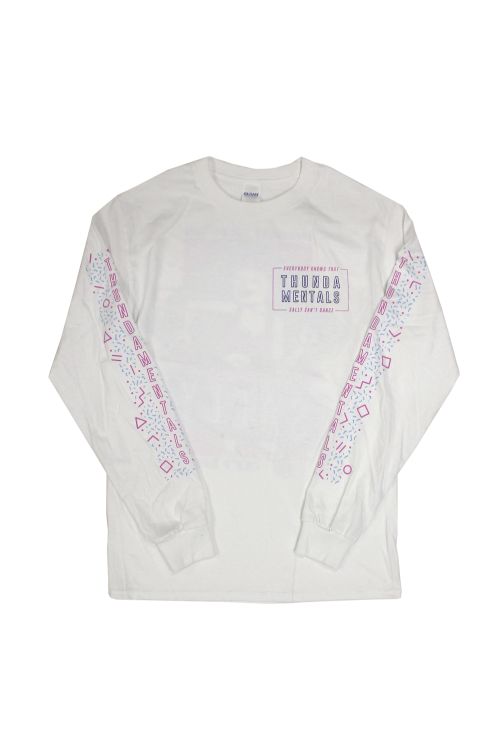 Sally White Longsleeve Tshirt by Thundamentals