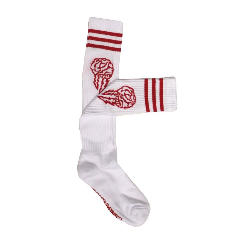 Socks White/Red