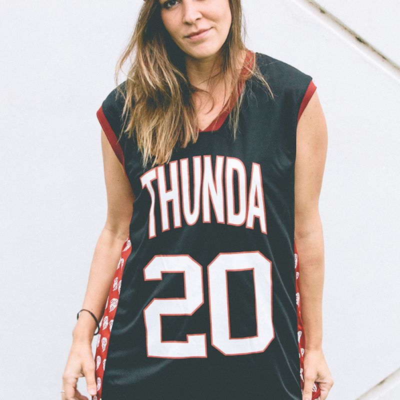 B-Ball Jersey (Maroon/Black)